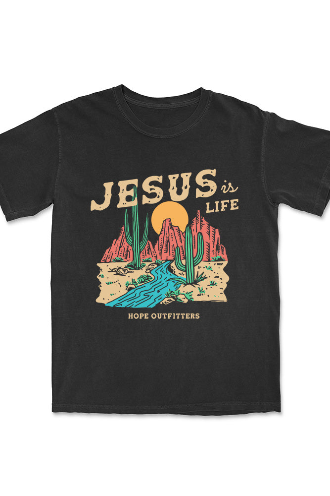 Jesus is Life Tee Black