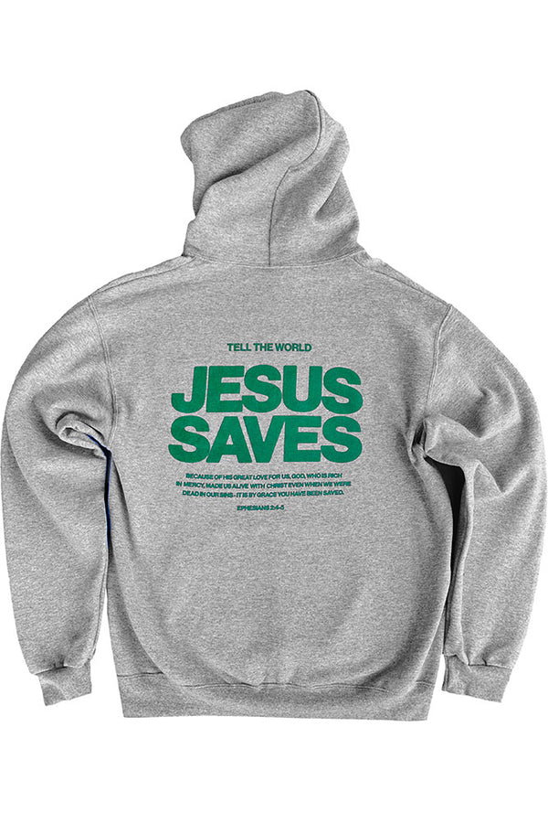 THE BOY HAS NO PATIENCE】 JESUS HOODIE Jesus Saves Hoodie - XS
