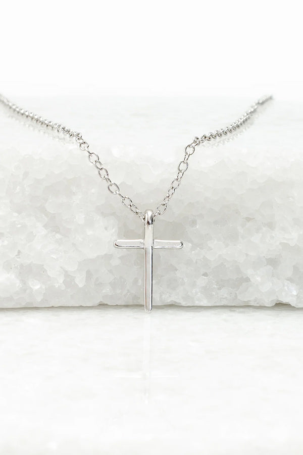 Fair-Trade Delicate Sterling Silver Cross Necklace - Hope Outfitters