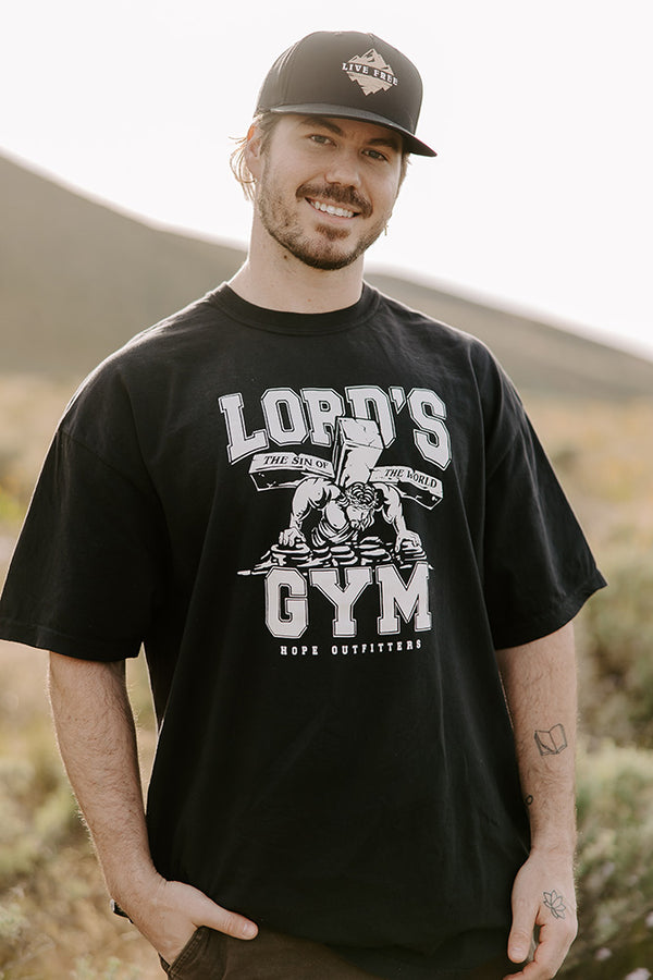 Black Lord's Gym Tee - Hope Outfitters