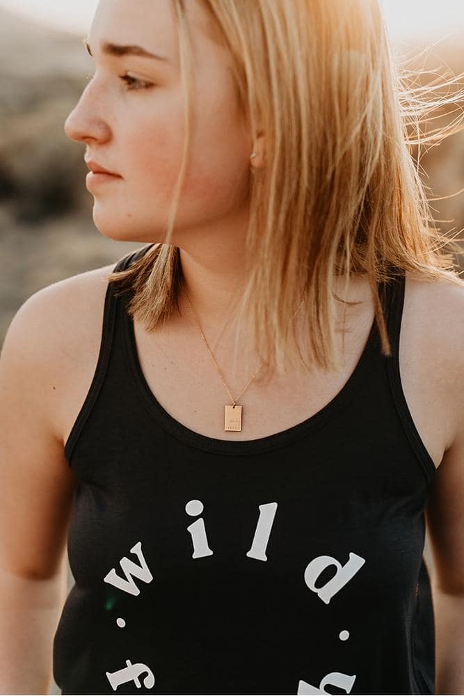 Hope In Jesus Rectangle Necklace