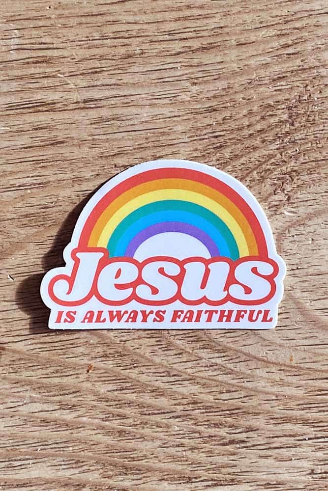 Vintage Rainbow Sticker