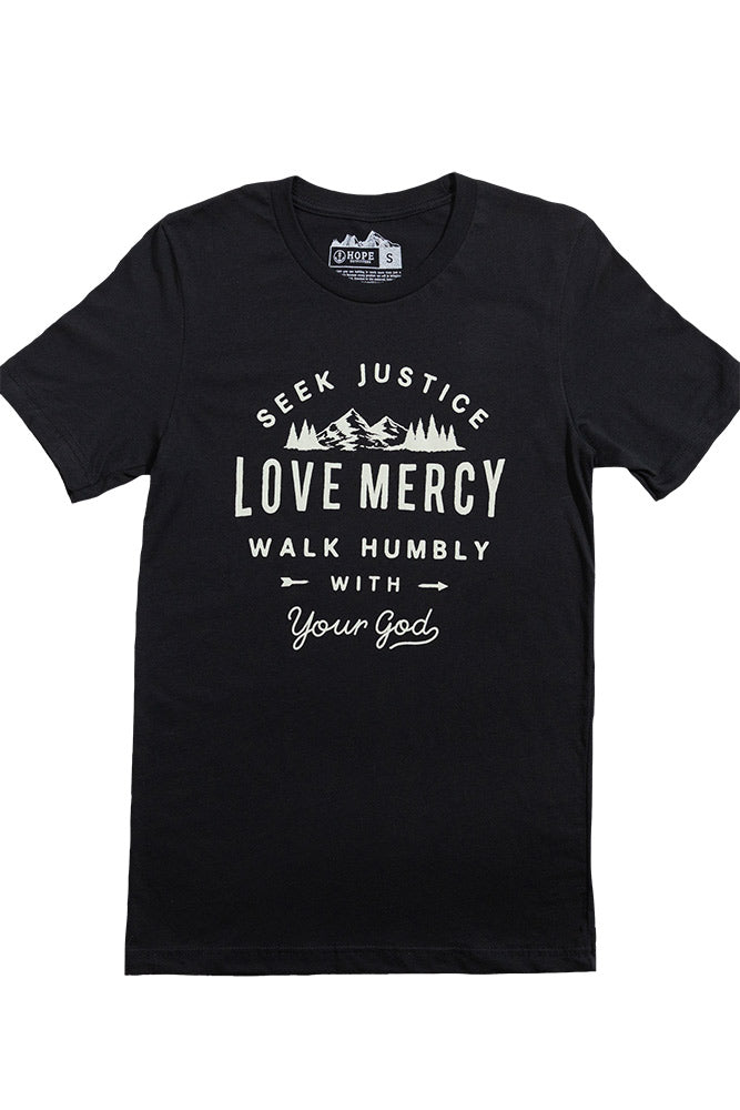 Seek Justice &amp; Love Mercy Tee