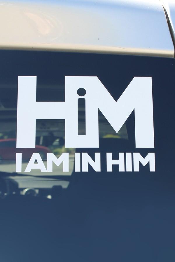 I AM IN HiM Decal