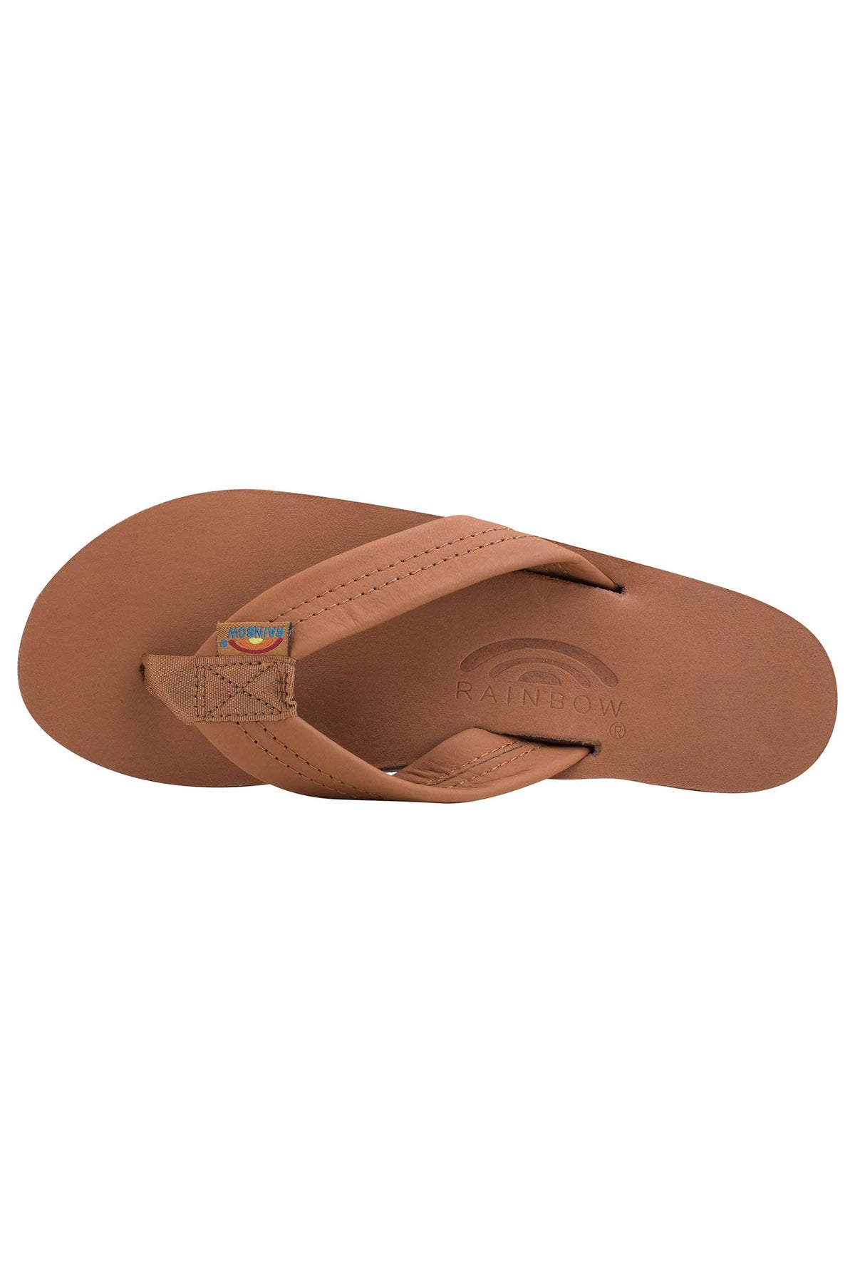 Womens Rainbow Sandals Classic Double Tan &amp; Brown
