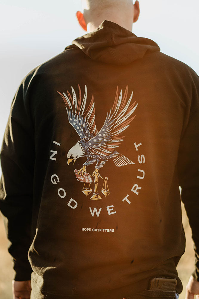 Eagle God We Trust Mid-Weight Hoodie