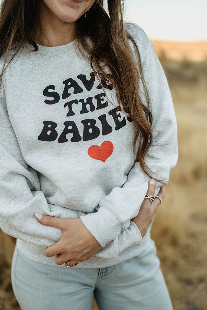 Save The Babies Midweight Crewneck