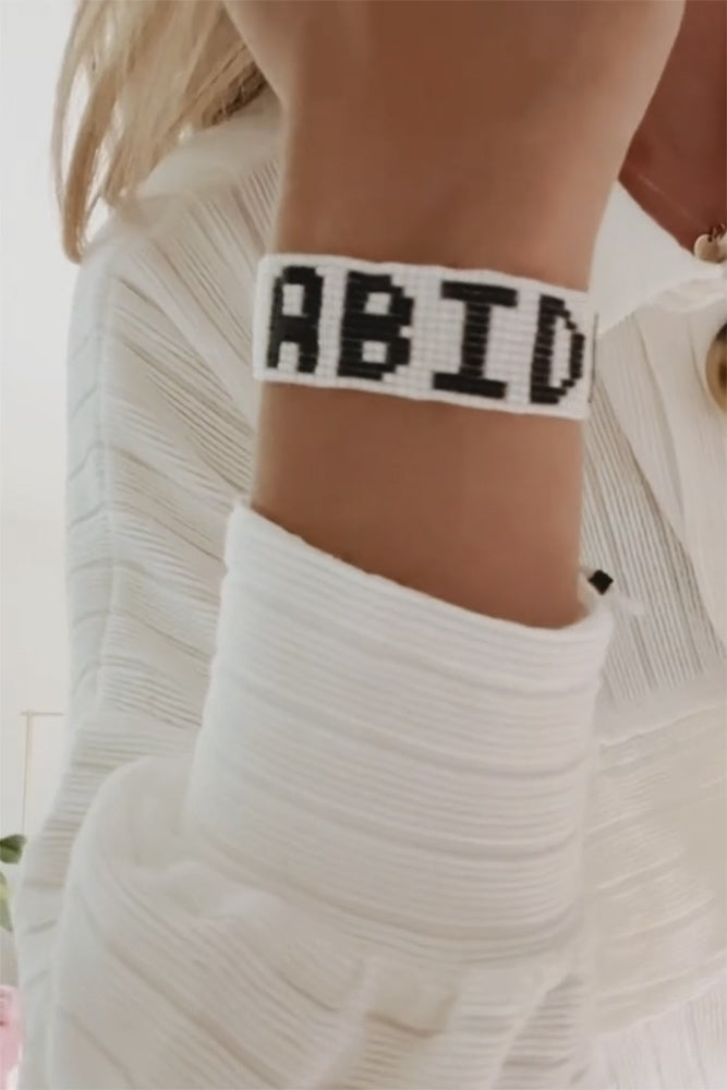 Fair-Trade Abide Beaded Bracelet