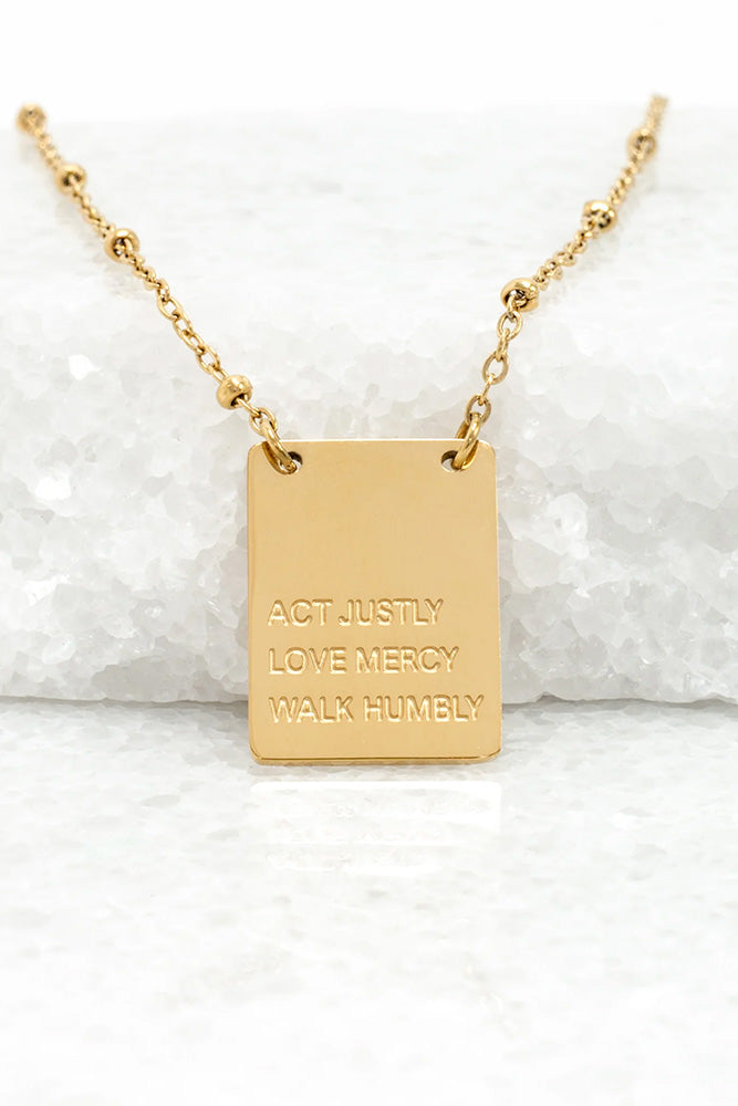 Fair-Trade Act Justly Necklace