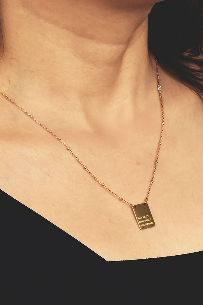 Fair-Trade Act Justly Necklace