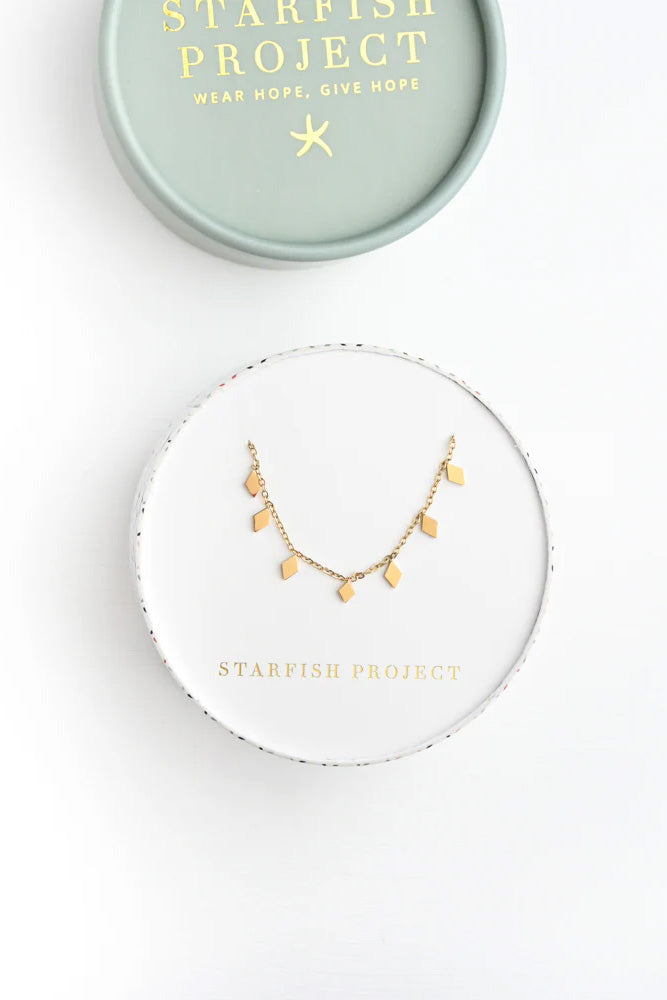 Gold Shine the Light Necklace