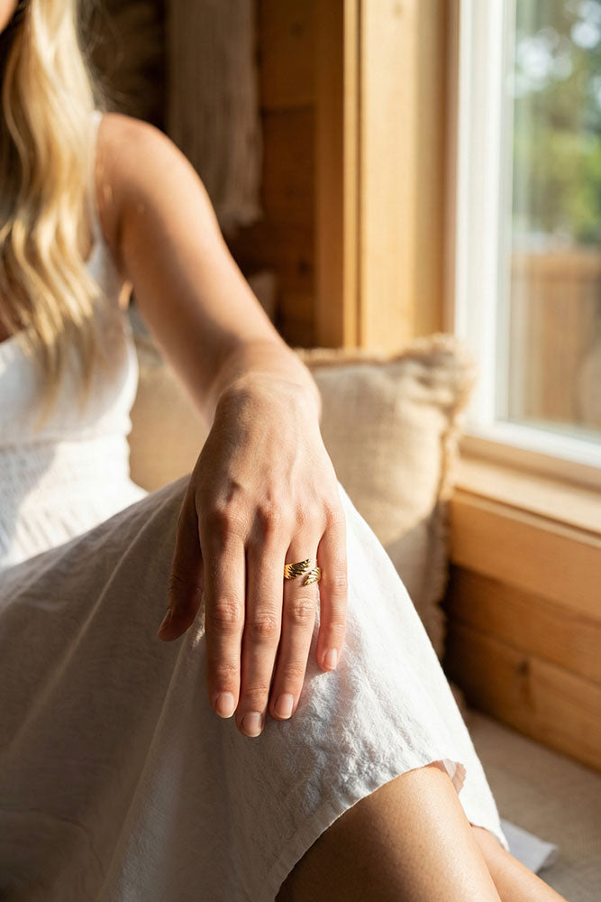Fair-Trade Angel Wings Ring - Made by Survivors