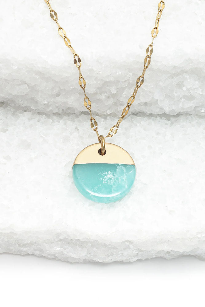 Fair-Trade Teal Eternity Necklace