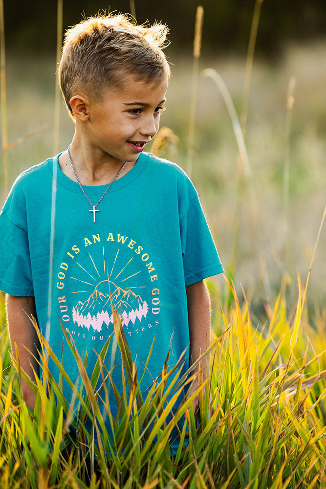 Youth Awesome God Tee