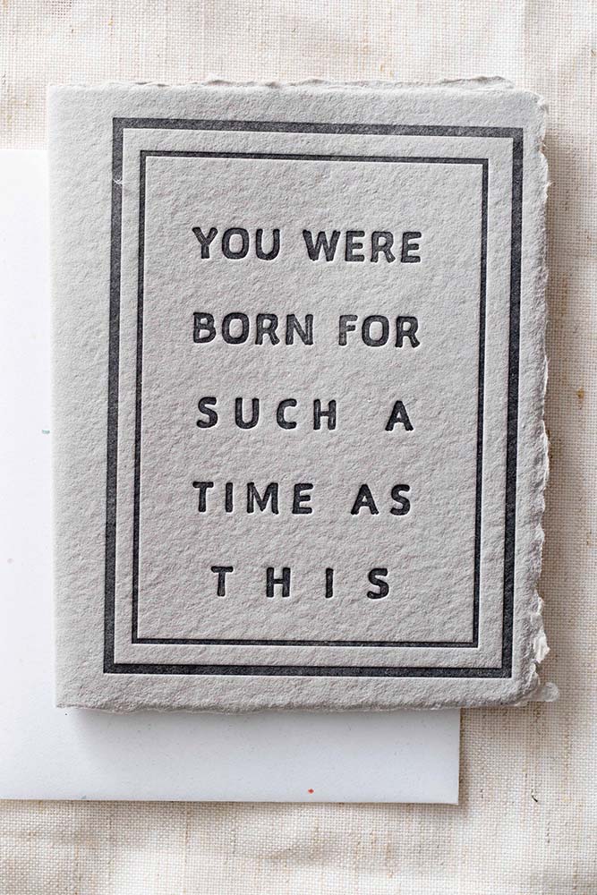 Fair-Trade Born For Such A Time Greeting Card