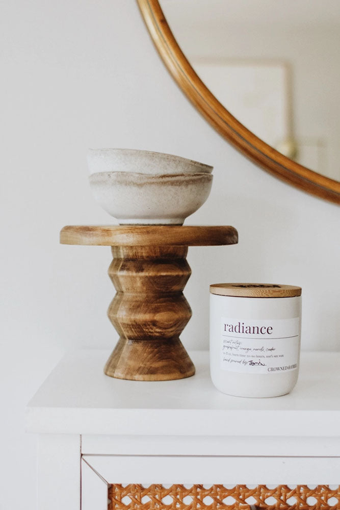Fair-Trade Wooden Pedestal- Made By Survivors