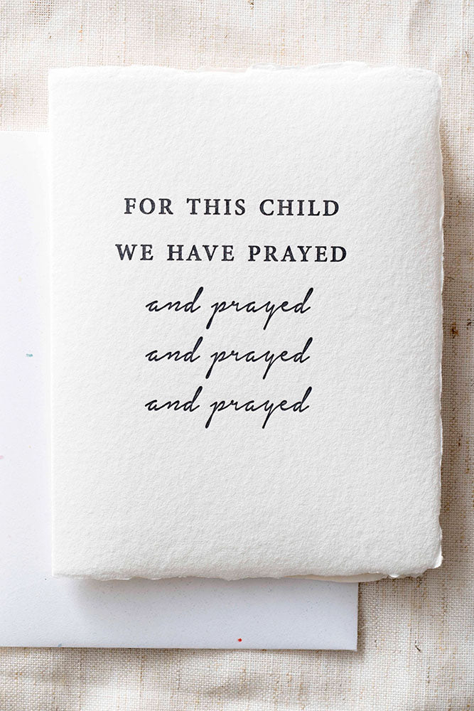 Fair-Trade For This Child I Pray Greeting Card