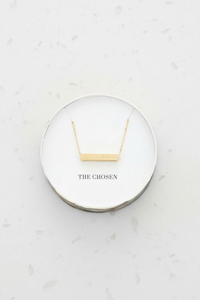 Fair-Trade Chosen Bar Necklace