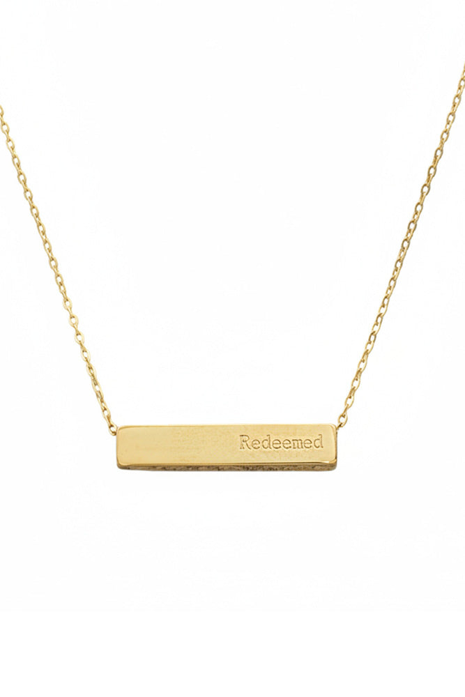 Fair-Trade Chosen Bar Necklace