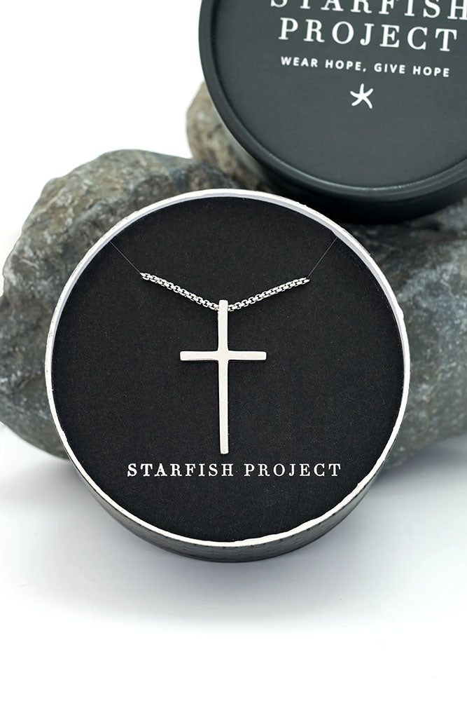 Pure Silver Cross Necklace