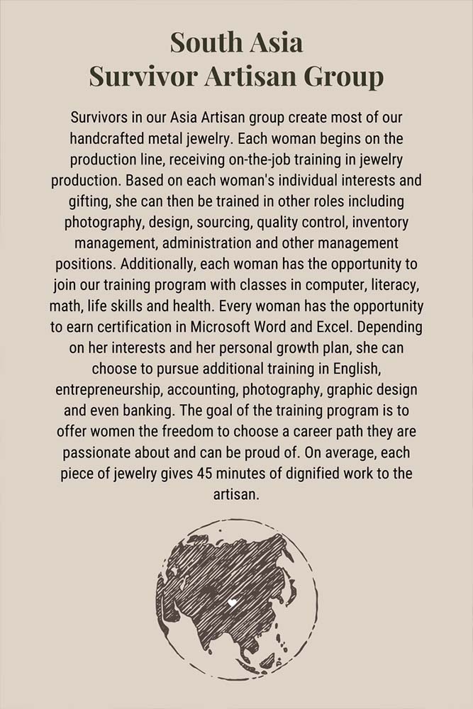 Fair-Trade Gold Cross Necklace - Made by Survivors