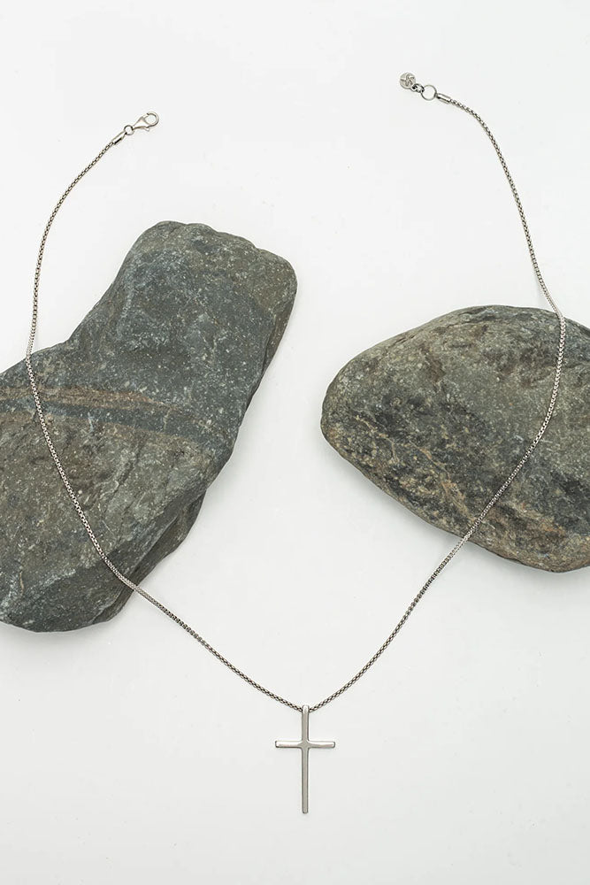 Pure Silver Cross Necklace