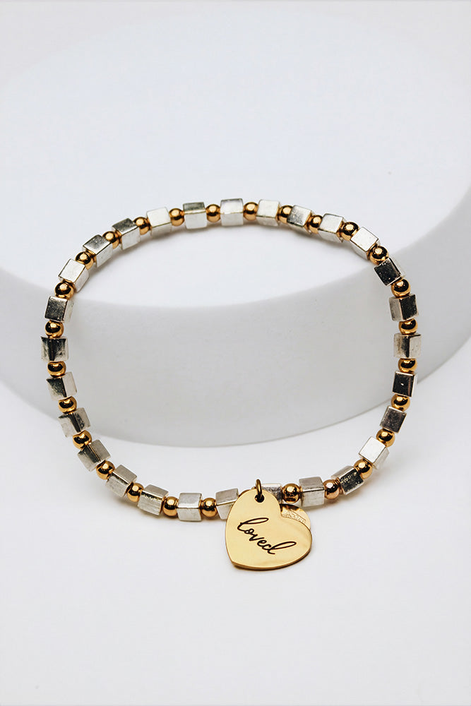 Fair-Trade Loved Beaded Bracelet - Made by Survivors