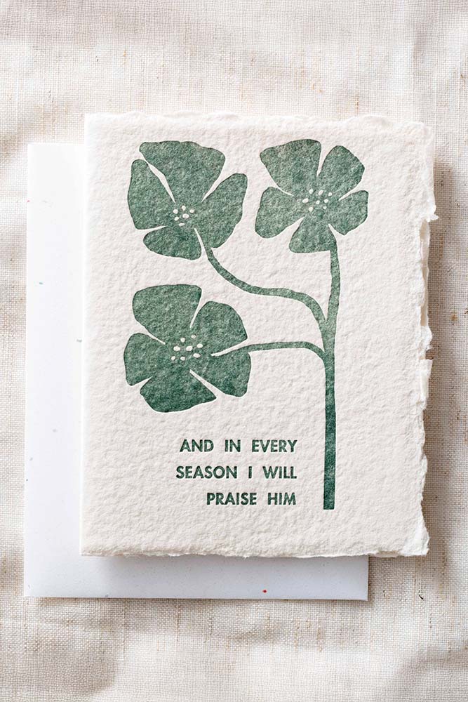 Fair-Trade Every Season Praise Greeting Card