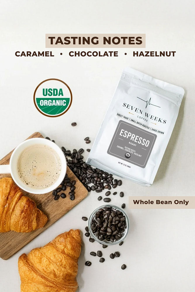 Organic Whole Bean Espresso - 7 Weeks Coffee