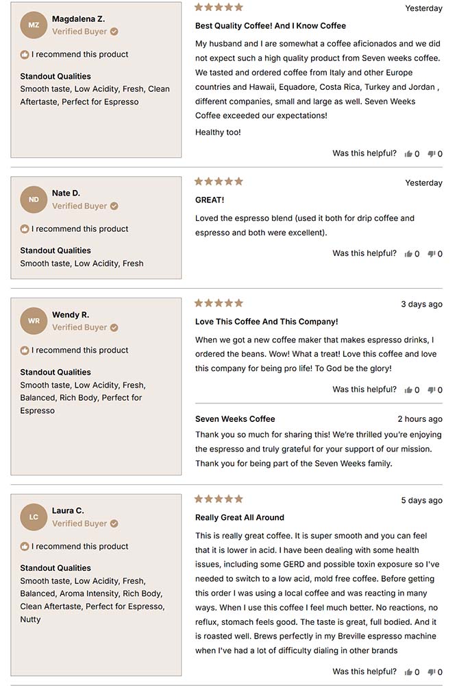 Organic Whole Bean Espresso - 7 Weeks Coffee