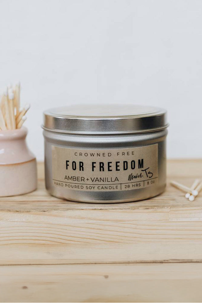 Fair-Trade Amber Vanilla Candle - Made By Survivors