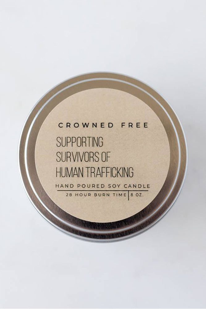 Fair-Trade Amber Vanilla Candle - Made By Survivors