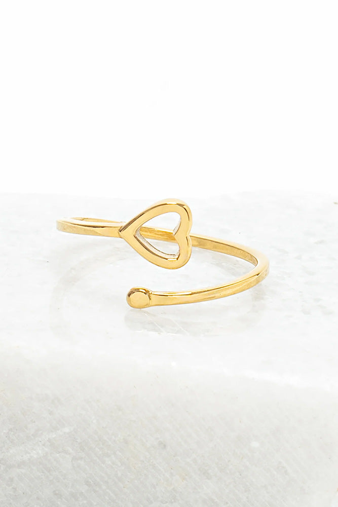 Handmade Gold God is Love Ring