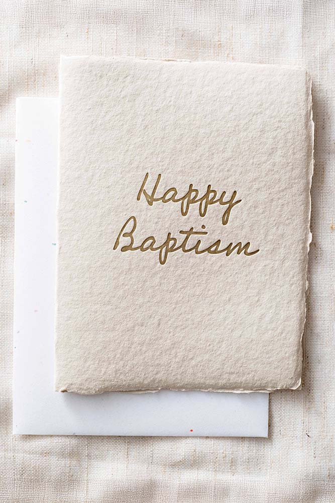 Fair-Trade Happy Baptism Greeting Card