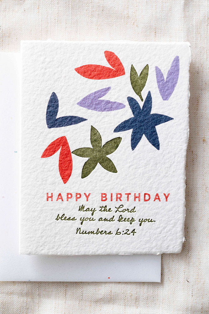 Fair-Trade Happy Birthday Bless You Greeting Card