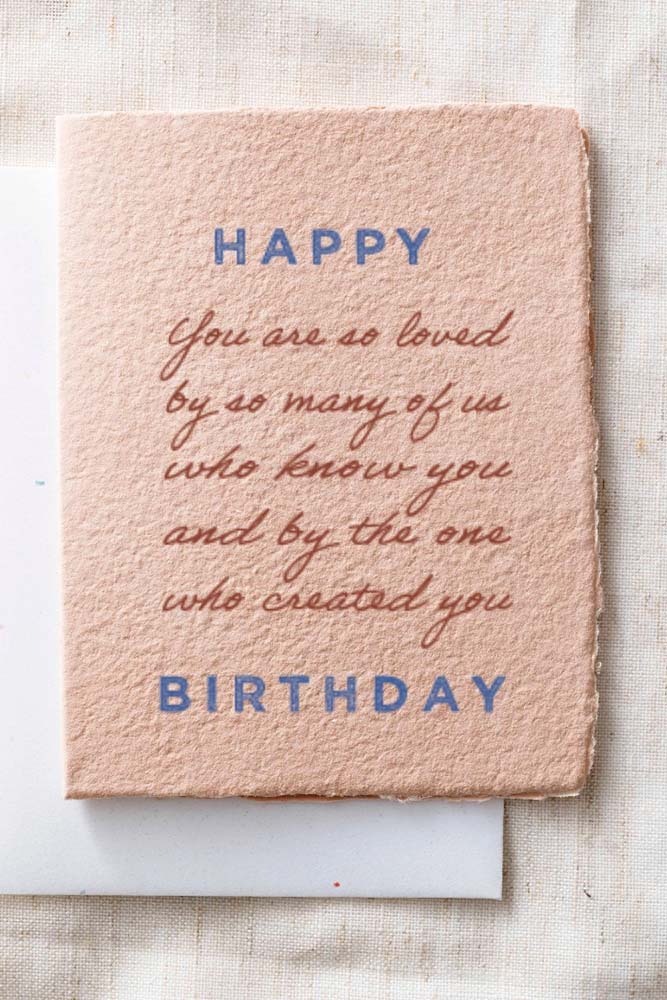 Fair-Trade Happy Birthday, God Loves Greeting Card