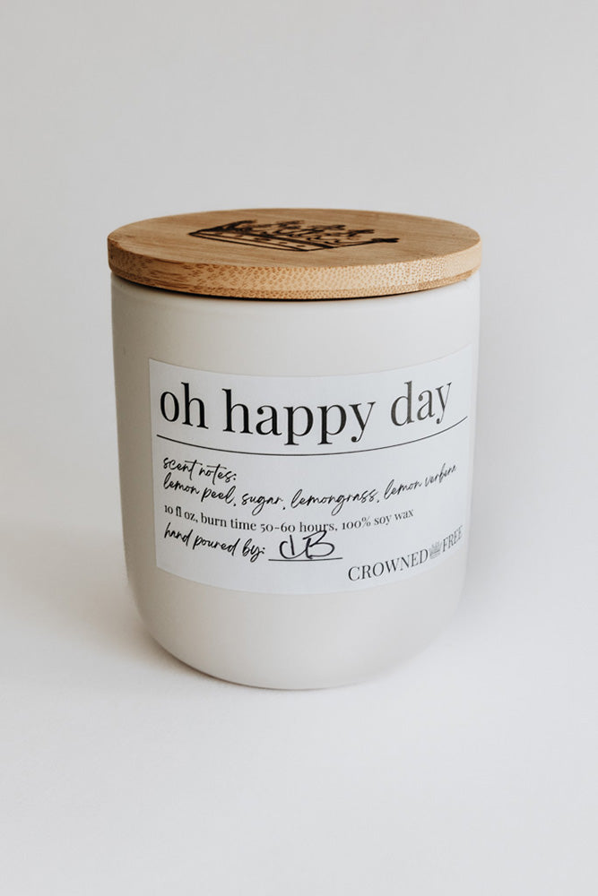 Fair-Trade Happy Day Candle - Made By Survivors