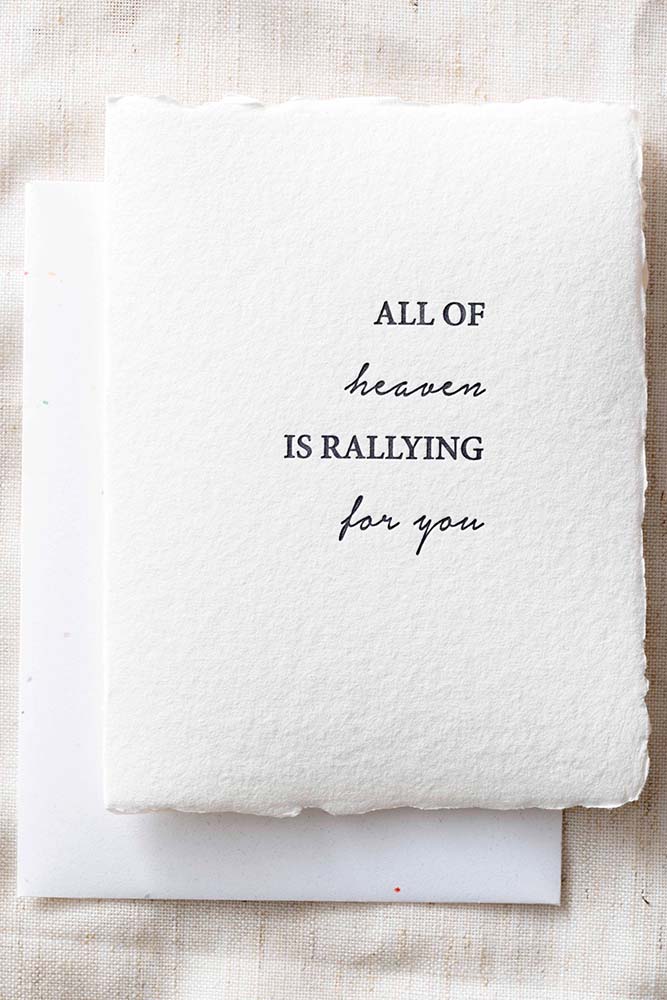 Fair-Trade All Heaven Rallying Greeting Card