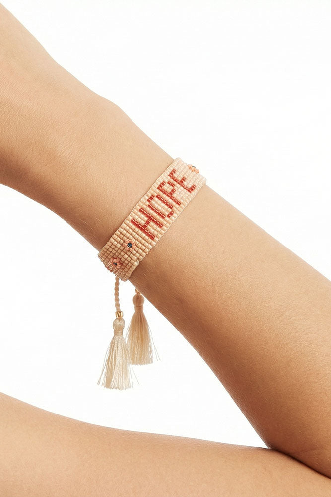 Fair-Trade Hope Beaded Bracelet