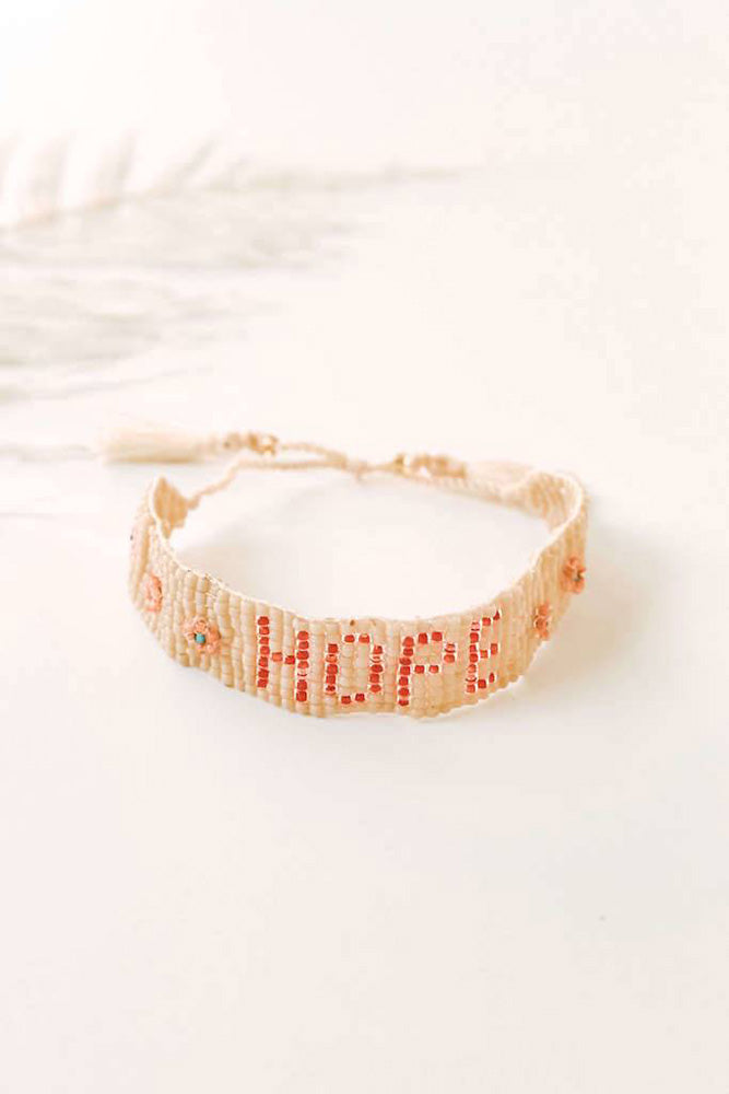 Fair-Trade Hope Beaded Bracelet