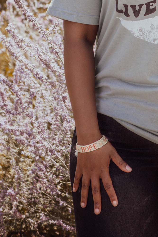 Fair-Trade Hope Beaded Bracelet