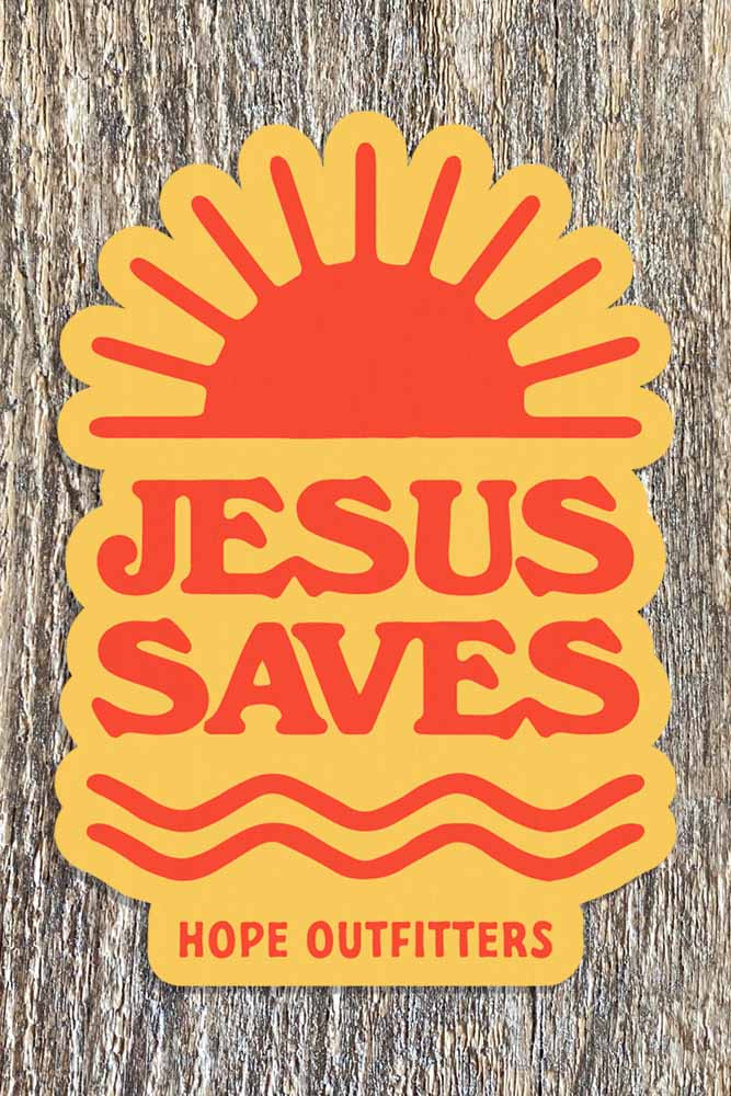 Jesus Saves Sticker