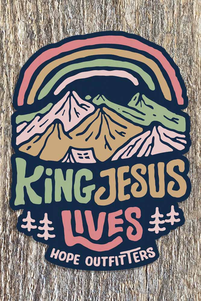 King Jesus Lives Sticker