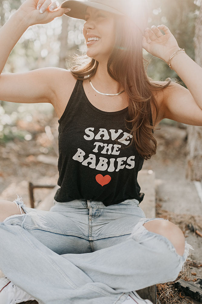 Save The Babies Racer Tank