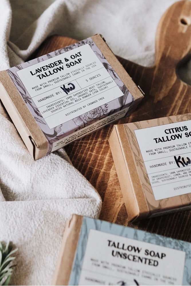 Tallow Soap - Lavender Oat - Made By Survivors