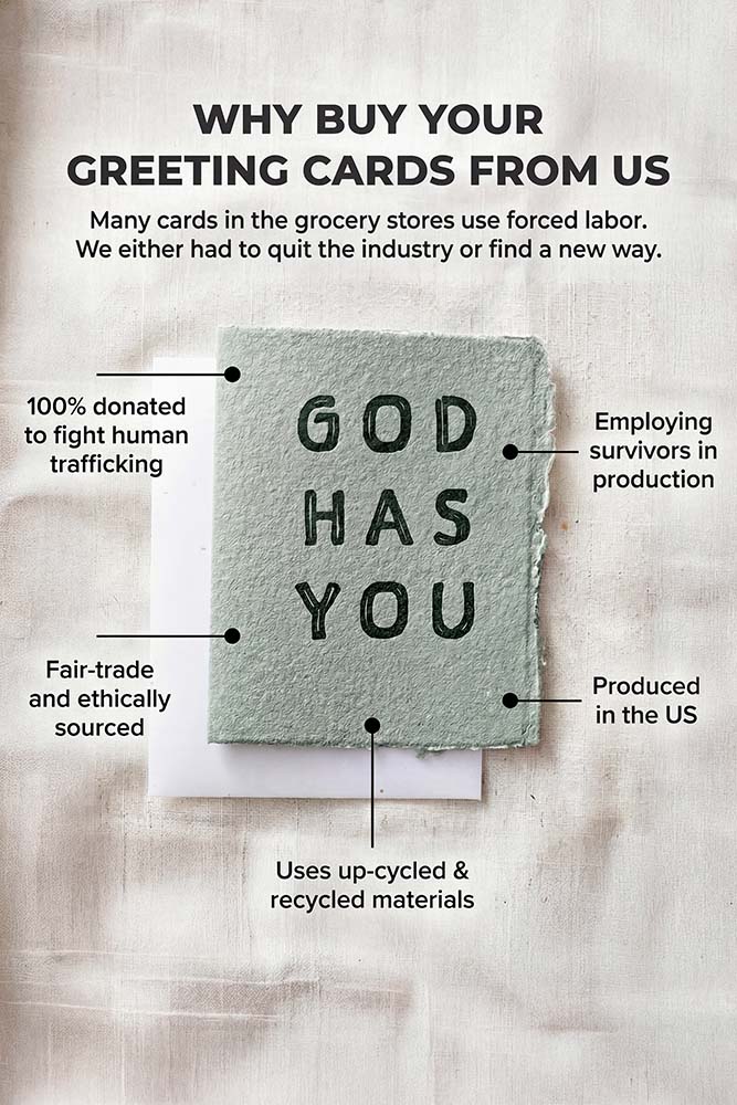 Fair-Trade Baptism Celebration Greeting Card