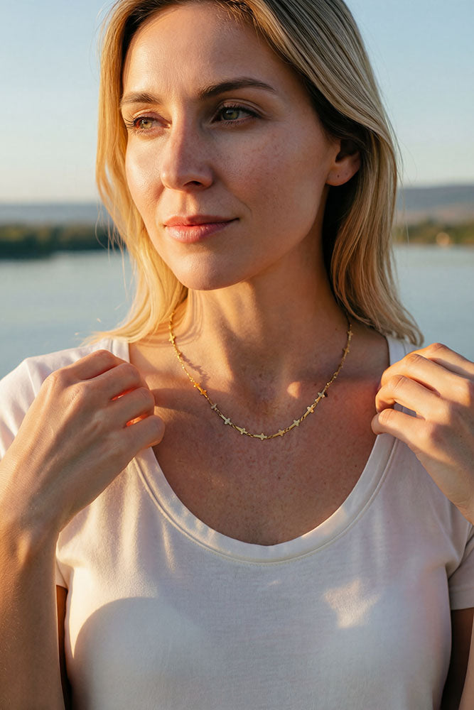Fair-Trade Gold Never-Ending Necklace - Made by Survivors