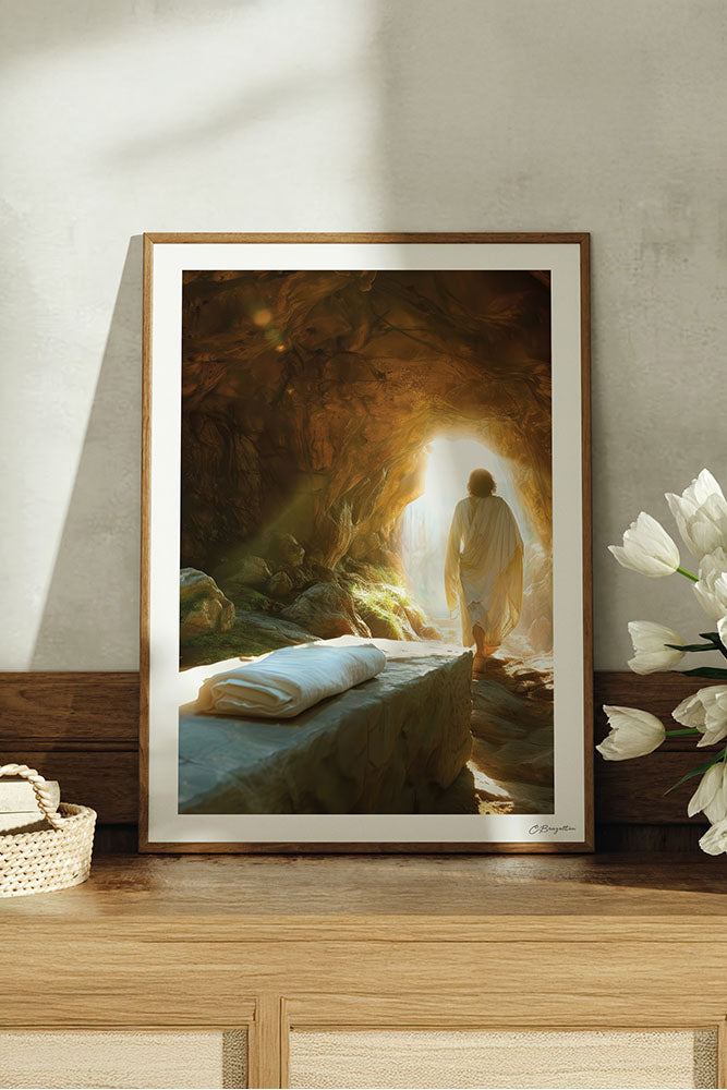 Victory Art - Signed & Hand Painted - Oak Frame