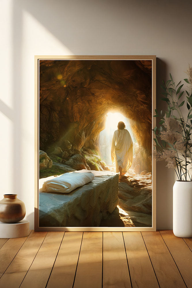 Victory Art - Signed & Hand Painted - Oak Frame