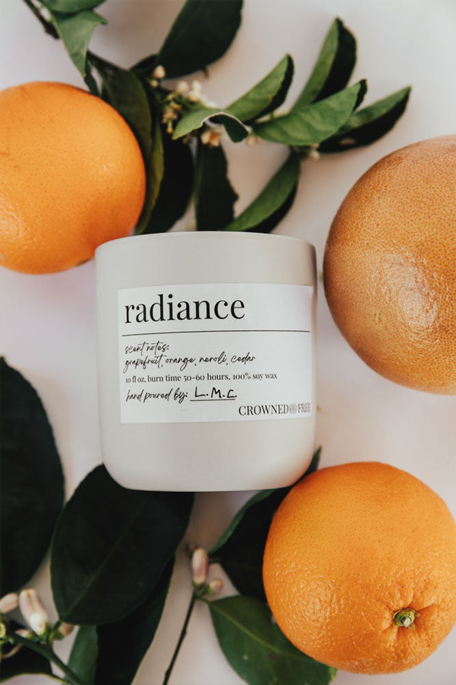 Fair-Trade Orange & Grapefruit Candle - Made By Survivors